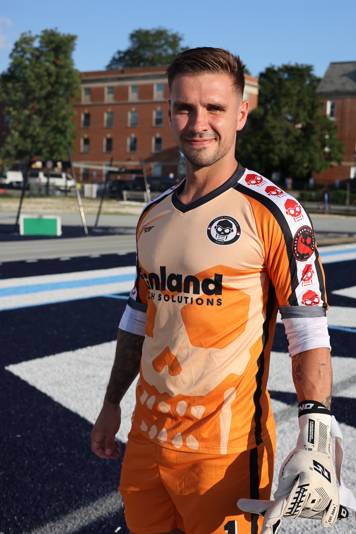 Anton in goal for AFC Rosco